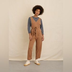 NWT Alex Mill Ollie Overall Sweater Knit, Heather Acorn, Size Small